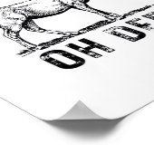 Oh Deer Bold Graphic Expression  Poster (Ecke)