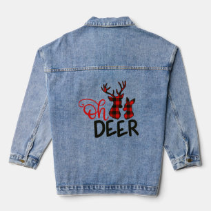 Oh Deer Bufallo Kariert Jeansjacke