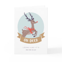 Oh Deer Christmas Card