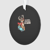 Oh Deer Christmas Celebration Holiday Design Ornament (Vorderseite)