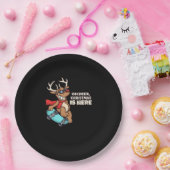 Oh Deer Christmas Celebration Holiday Design  Pappteller (Party)