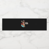 Oh Deer Christmas Celebration Holiday Design  Wasserflaschenetikett (Einzelnes Label)