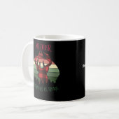 Oh Deer Christmas Is Here Joyful Aesthetic Kaffeetasse (Vorderseite Links)