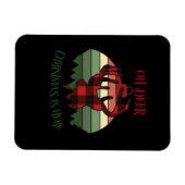Oh Deer Christmas Is Here Joyful Aesthetic  Magnet (Horizontal)