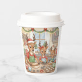 Oh Deer, Christmas Is Here! Paper Cups Pappbecher (Vorderseite)