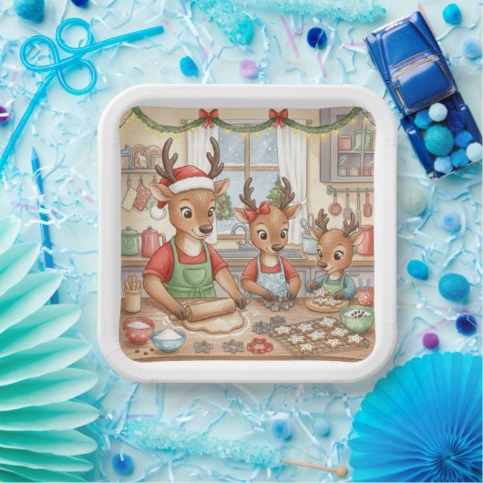 Oh Deer, Christmas Is Here! Paper Plates Pappteller (Party)