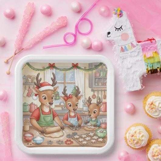 Oh Deer, Christmas Is Here! Paper Plates Pappteller (Party)