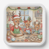 Oh Deer, Christmas Is Here! Paper Plates Pappteller (Vorderseite)