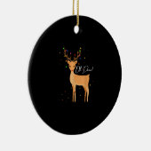 Oh Deer Christmas Light Pajama Cute ReindeOrnament Keramik Ornament (Rechts)