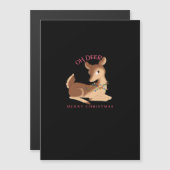 Oh Deer Christmas Modern Design Magnetkarte (Vorne/Hinten)