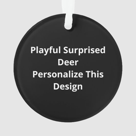 Oh Deer Christmas Modern Design Ornament (Rückseite)