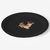 Oh Deer Christmas Modern Design Pappteller (Schrägansicht)