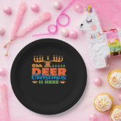 Oh Deer Christmas Too Classic Holiday Style  Pappteller (Party)