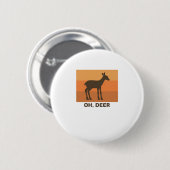 Oh Deer Classic Simple Design Button (Vorne & Hinten)