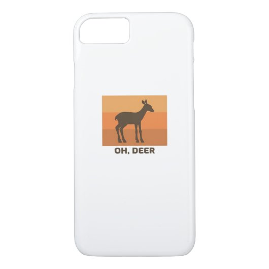 Oh Deer Classic Simple Design Case-Mate iPhone Hülle (Rückseite)