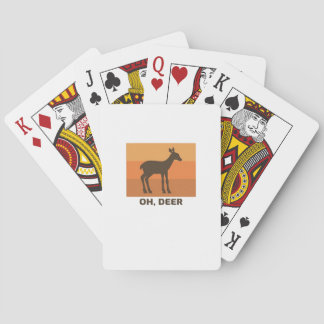 Oh Deer Classic Simple Design  Spielkarten
