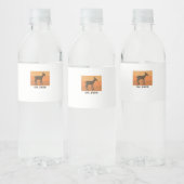 Oh Deer Classic Simple Design Wasserflaschenetikett (Flaschen)