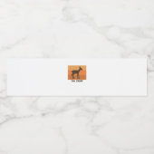 Oh Deer Classic Simple Design  Wasserflaschenetikett (Einzelnes Label)