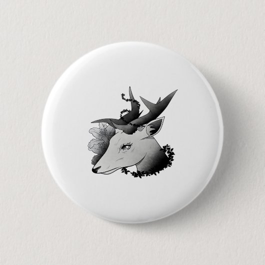 Oh Deer Classic Style Button (Vorderseite)