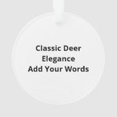 Oh Deer Classic Style Ornament (Rückseite)