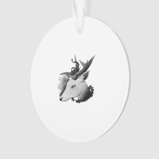 Oh Deer Classic Style Ornament (Vorderseite)