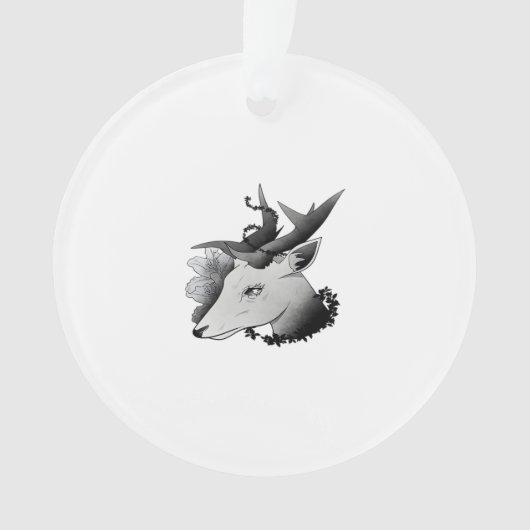 Oh Deer Classic Style Ornament (Vorderseite)
