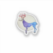 Oh Deer Clean Graphic Style  Aufkleber (Vorderseite)