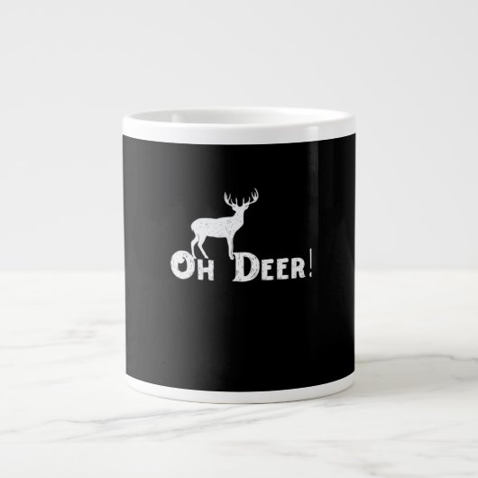 Oh Deer Clean Graphic Style  Jumbo-Tasse (Vorderseite)