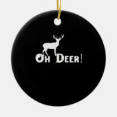 Oh Deer Clean Graphic Style Keramik Ornament (Vorne)