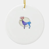 Oh Deer Clean Graphic Style Keramik Ornament (Vorne)
