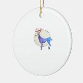 Oh Deer Clean Graphic Style Keramik Ornament (Links)