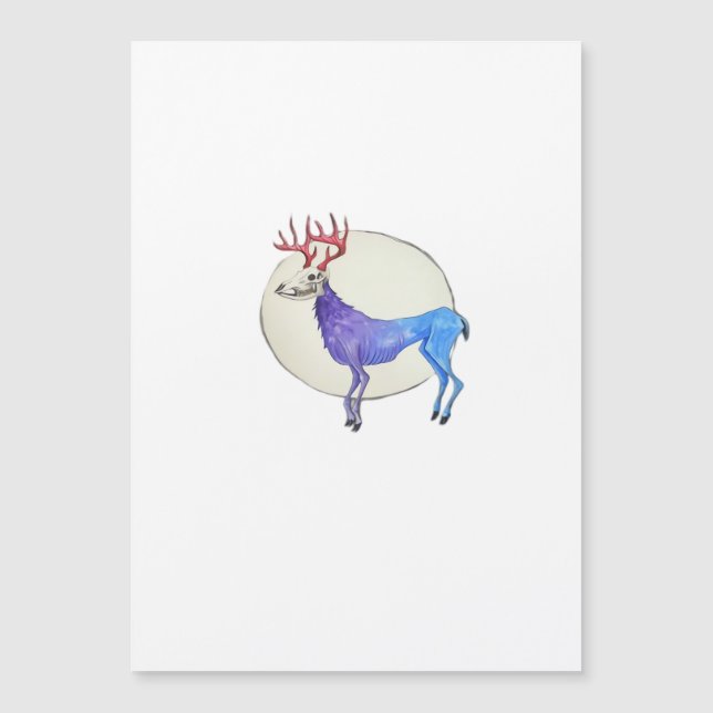 Oh Deer Clean Graphic Style  Magnetkarte (Vorderseite)