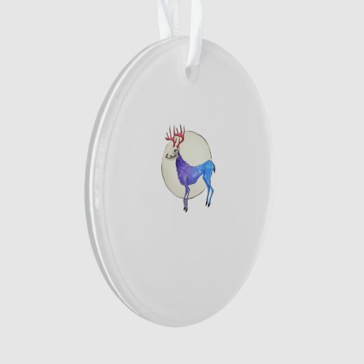 Oh Deer Clean Graphic Style Ornament (Vorderseite)