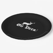 Oh Deer Clean Graphic Style  Pappteller (Schrägansicht)