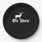 Oh Deer Clean Graphic Style Pappteller (Vorderseite)