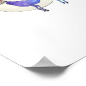 Oh Deer Clean Graphic Style Poster (Ecke)