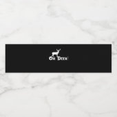 Oh Deer Clean Graphic Style Wasserflaschenetikett (Einzelnes Label)