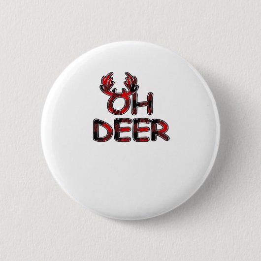 Oh Deer Clean Layout Button (Vorderseite)