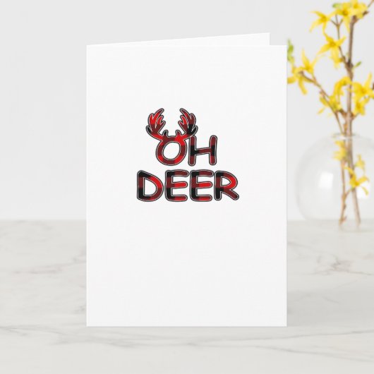 Oh Deer Clean Layout Karte (Gelbe Blume)