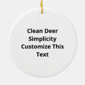 Oh Deer Clean Layout Keramik Ornament (Hinten)