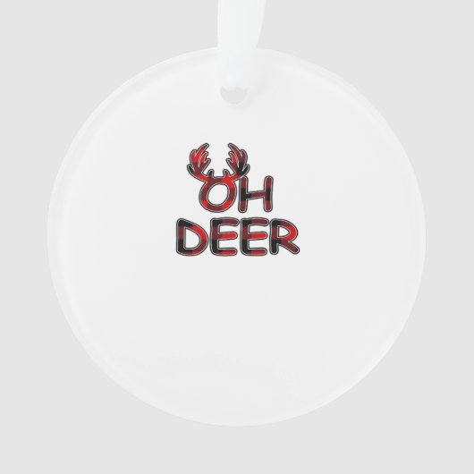 Oh Deer Clean Layout Ornament (Vorderseite)