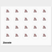 Oh Deer Clean Layout  Runder Aufkleber (Blatt)