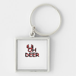 Oh Deer Clean Layout Schlüsselanhänger