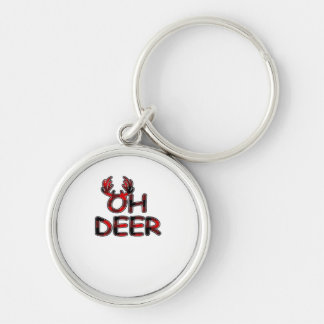 Oh Deer Clean Layout Schlüsselanhänger