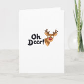 Oh Deer Clean Minimal Seeing Karte (Vorderseite)