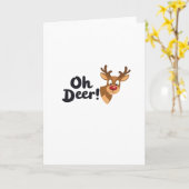 Oh Deer Clean Minimal Seeing Karte (Gelbe Blume)