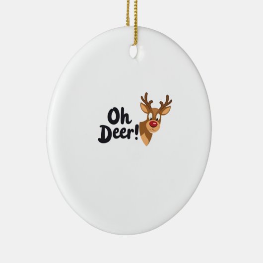 Oh Deer Clean Minimal Seeing Ornament (Rechts)