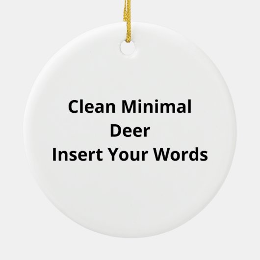 Oh Deer Clean Minimal Seeing Ornament (Hinten)