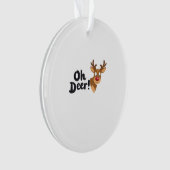 Oh Deer Clean Minimal Seeing Ornament (Vorderseite)