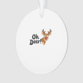 Oh Deer Clean Minimal Seeing Ornament (Vorderseite)